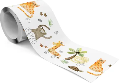 Produktbild von Muralo Selbstklebende Bordüre Tapetenbordüre für Kinder wilde TIERE tropische Pflanzen