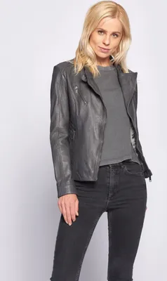 Produktbild von Maze Lederjacke Sally Damen grey XS