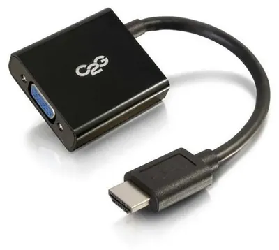 Produktbild von C2G HDMI to VGA Adapter - HDMI to VGA Converter - M/F - Videokonverter - HDMI - VGA - Schwarz