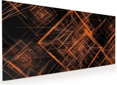 Produktbild von Küchenrückwand Spritzschutz Glas mit Motiv Geometrisches Muster 40 x 40 cm