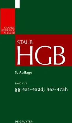 Produktbild von Handelsgesetzbuch, §§ 451 - 452d; 467 - 475h