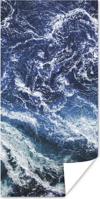 Produktbild von MuchoWow® Poster Naturstein - Meer - Marmor 60x120 cm - Wandschmuck
