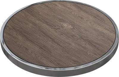 Produktbild von BRASIL | Gastro Tischplatte | Ø 70 cm | Light Wenge | Rund | Gastro Tischplatte