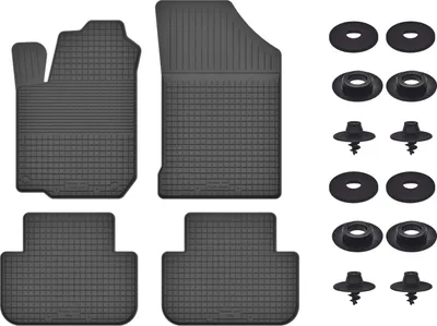 Produktbild von Gummimatten Mit Stoppern Für: Renault Kadjar (2015-) Schwarz Set