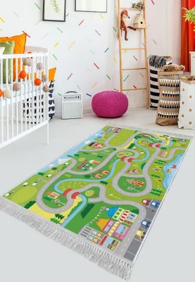 Obrázok produktu pre Conceptum Hypnose, ELS509- ELS509HFT, Farebný, Kobercový behúň, 100 x 150 cm, 100% zamatová tkanina