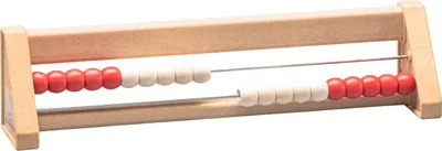 Productafbeelding van Rekenraam, rood-wit, voor studenten, model "Kühnel", gemaakt van gerecycled hout (ReWood®)