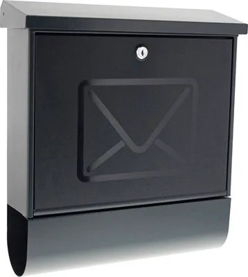 Produktbild von Burg Wächter Briefkasten Stahlblech BxHxT 380/425/115 mm Lucenta 2700 ant anthrazit mit Klappe Zeitungsbox