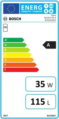 Produktbild von BOSCH untensteh. Systemspeicher STORA W 120-5 O1 A, 980x600, 120 L, silber