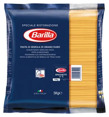 Image de Barilla Spaghetti n° 5 grand paquet 5 kg.