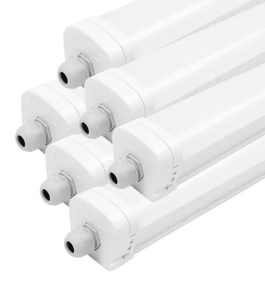 Produktbild von Ledvion 6er Set Feuchtraumleuchte LED 150cm 48W 130lm/W 6500K IP65