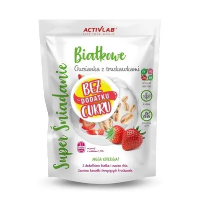 Obrázek produktu pro Ovesná kaše s jahodami Super snídaně Activlab