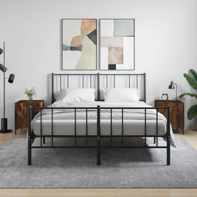 Produktbild von vidaXL Nachttische 2 Stk. Räuchereiche 40x40x50 cm Holzwerkstoff - Nachttisch - Nachttische - Schrank - Nachtschrank