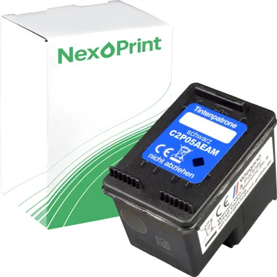 Produktbild von Druckerpatrone kompatibel zu HP C2P05AE 62XL schwarz Envy 5640 e-All-in-One Envy 5548 Envy 5547 Envy 5546 Envy 5545