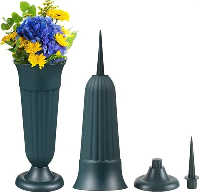 3er Set Grabvase, Kunststoff In Grün, 4,99 - Foto 8