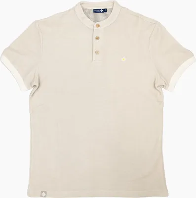 Produktbild von Bavarian Caps Herren Poloshirt Edelweiß Feinstrick, beige, L