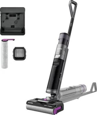 Produktbild von Eureka NEW480, Elektrischer Besen, Beutellos, Schwarz, Grau, Violett, Rechteckig, Nass, LED