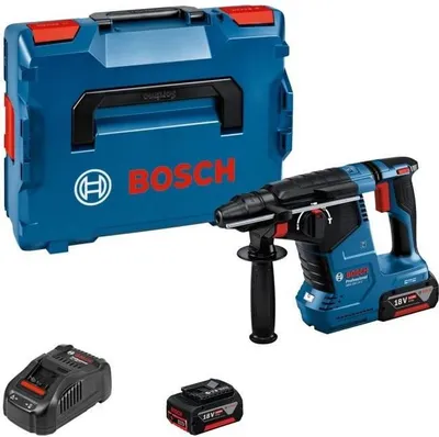 Immagine prodotto di Bosch Professional GBH 18V-24 C SDS-PLUS Martello perforatore, 18 V, con 2 batterie da 5,0 Ah e caricabatterie GAL 1880, KickBack Control, Vibration Control