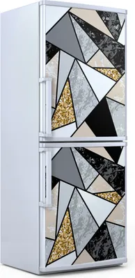 Produktbild von Kühlschrankdekoration  60x180 cm  Aufkleber auf dem Kühlschrank - Geometrische Muster Abstrakt