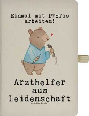 Produktbild von Mr. & Mrs. Panda Tagebuch Arzthelfer Leidenschaft - Transparent - Geschenk, Ausbildung, Journal, notizbuch, Lustig, Adressbuch, Spruch, a4, Arztpraxis, Krankenhaus, MFA