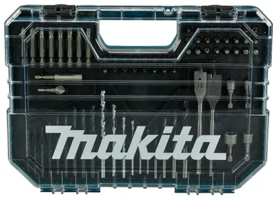 MAKITA Bohrer- und Bit-Set 75-teilig mit HSS-R, Holz-, Mauerbohrern und Bits