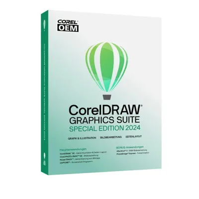 Produktbild von EU - CorelDRAW Graphics Suite Special Edition 2024 / Dauerlizenz / 1 PC / EN,PL,CZ / Papp-Case