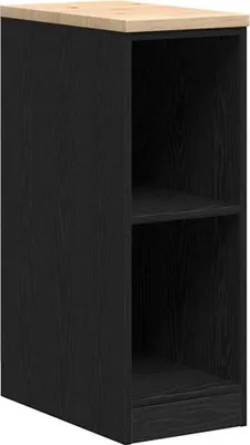 Image de Armoire de rangement de garage noir 30x51x85 cm bois de pin