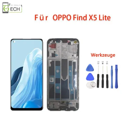 Produktbild von Für Oppo Find X5 Lite CPH2371 6.4 LCD Display mit Rahmen Touch Screen Bildschirm