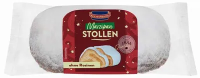 Produktbild von KuchenMeister Stollen Edel-Marzipan ohne Rosinen 500g