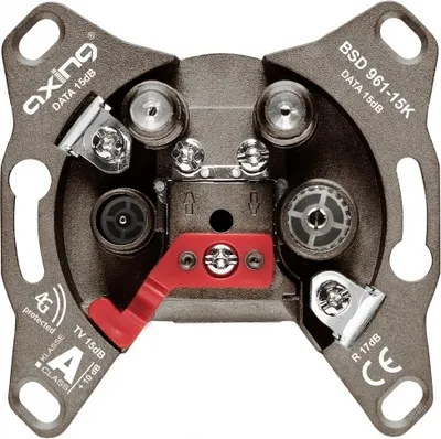 Produktbild von Axing BSD 961-15K, R/TV+SAT, Grau, CE, 68 mm, 39 mm, 68 mm