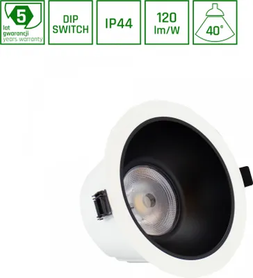 Produktbild von ORBITO LED Einbaustrahler Ø140mm Badezimmer 14-27W 40° 4000K IP44 Blendfrei