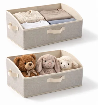 Obrázok produktu pre Sada dvoch úložných boxov, objem 28 litrov, rozmery 50 x 28,5 x 20 cm, s rúčkami