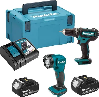Produktbild von Makita Akku-Kombo-Kit DLX2497J Schlagbohrer Set Bohrmaschine