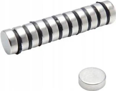 Zdjęcie produktu dla Magnes Neodymowy Walcowy  12x4 mm N38 100 szt