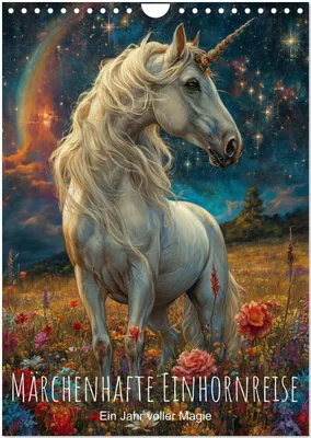 Produktbild von Märchenhafte Einhornreise - Ein Jahr voller Magie (Wandkalender 2026 DIN A4 hoch), CALVENDO Monatskalender
