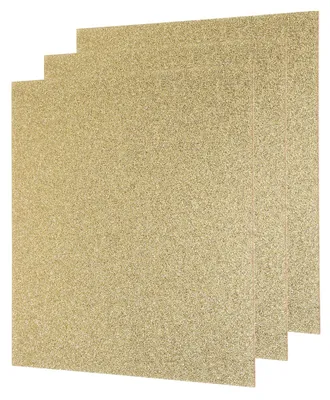 Productafbeelding van 3 stuks gouden glitter acrylplaat 20 x 20 cm voor doe-het-zelf ambachtelijke projecten