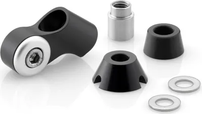 Produktbild von Rizoma Bs730 Rückspiegeladapter Schwarz Schwarz One Size