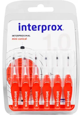 Produktbild von INTERPROX reg miniconical rot Interdentalbürst.Bli, 6 St ZBU