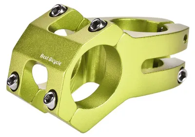 Productafbeelding van 31,8 mm aluminium mountainbike stuur met vast voorzetstuk, fietstoaccessoire (groen)