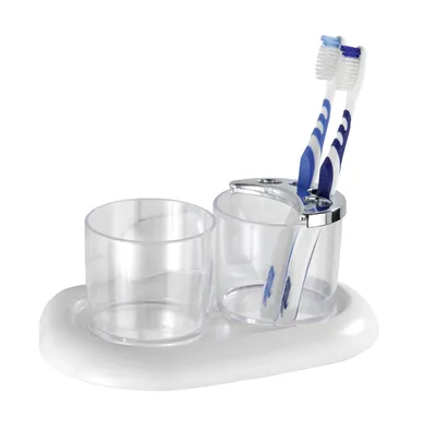 Obrázok produktu pre Hrnček a držiak na zubnú kefku WENKO Pure