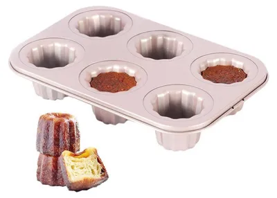 Immagine prodotto di Stampo per muffin da 6 cavità, Acciaio al carbonio antiaderente