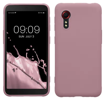 Produktbild von kwmobile Handyhülle für Samsung Galaxy Xcover 5 Hülle - TPU Case - Kabelloses Laden - Schutzhülle Cover in Altrosa
