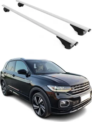 Obrázek produktu pro Příčné střešní nosiče pro VW T-Cross 2018–2024, barva: stříbrná