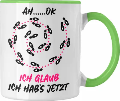 Produktbild von Trendation - Tänzer Tänzerin Tasse Geschenk Sprüche Männer Frauen Tanzlehrer Geschenkidee (Grün)