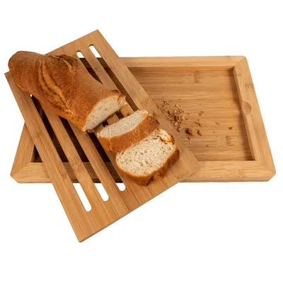 Produktbild von Brotschneidebrett 38cm Bambus EUROHOME®