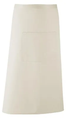 Produktbild von Premier Workwear PR158 | Barschürze Colours - 90 x 80 cm - Hauswäsche: bis 60 °C - Farbe: Natural (ca. Pantone 1205) - Größe: 90 x 80 cm
