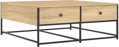 Obrázek produktu pro vidaXL Konferenční stolek Sonoma Dub 100x99x40 cm Materiál dřeva
