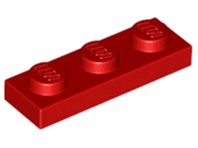 Produktbild von Lego® 1x3 Platte 3623 - 1 Stück Rot