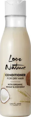 Produktbild von Oriflame Love Nature Conditioner mit Bio-Weizen und Kokosnuss für trockenes Haar, 250 ml