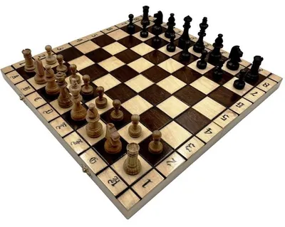 Imagen del producto de Solidchoice - Elegante juego de ajedrez de madera de haya, 38x38 cm, con 32 piezas