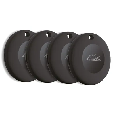 Produktbild von Lifemate - Life Tag - Apple Find My / Wo ist? Tracker - Alternative zu Airtag - Schlüsselfinder / Kofferanhänger - Bluetooth Tracker - 4er Pack